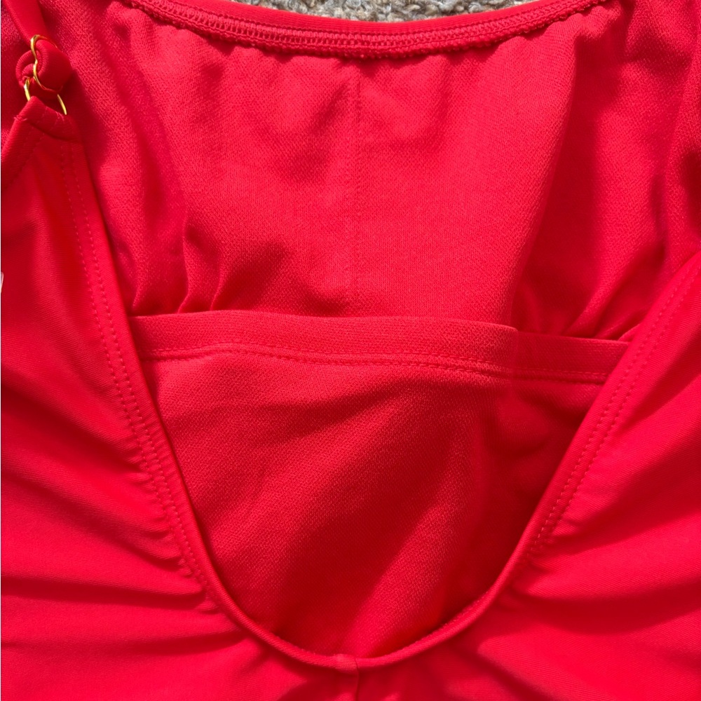 XS Wild Fable Red Extra High Leg Cheeky One Piece Swimsuit New - Picture 7 of 10